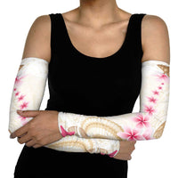 Beige Frangipani Sea Shell Arm Sleeves Starfish Polynesian Pattern LT01 - Polynesian Pride