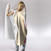 Beige Frangipani Sea Shell Hooded Blanket Starfish Polynesian Pattern LT01 - Polynesian Pride
