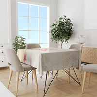 Beige Frangipani Sea Shell Tablecloth Starfish Polynesian Pattern LT01 - Polynesian Pride