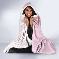 Pink Plumeria Sea Shell Hooded Blanket Starfish Polynesian Pattern LT01 - Polynesian Pride