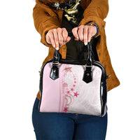 Pink Plumeria Sea Shell Shoulder Handbag Starfish Polynesian Pattern LT01 One Size Pink - Polynesian Pride