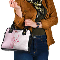 Pink Plumeria Sea Shell Shoulder Handbag Starfish Polynesian Pattern LT01 - Polynesian Pride