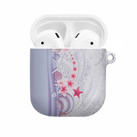 Purple Plumeria Sea Shell AirPods Case Starfish Polynesian Pattern LT01 Purple - Polynesian Pride
