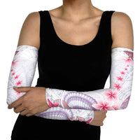 Purple Plumeria Sea Shell Arm Sleeves Starfish Polynesian Pattern LT01 - Polynesian Pride