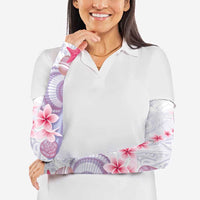 Purple Plumeria Sea Shell Arm Sleeves Starfish Polynesian Pattern LT01 - Polynesian Pride