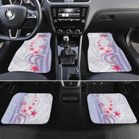 Purple Plumeria Sea Shell Car Mats Starfish Polynesian Pattern LT01 Set 4pcs Purple - Polynesian Pride
