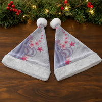 Purple Plumeria Sea Shell Christmas Santa Hat Starfish Polynesian Pattern - Polynesian Pride