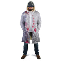 Purple Plumeria Sea Shell Cloak Starfish Polynesian Pattern - Polynesian Pride