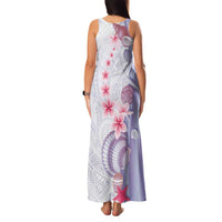 Purple Plumeria Sea Shell Family Matching Tank Maxi Dress and Hawaiian Shirt Starfish Polynesian Pattern - Polynesian Pride