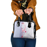 Purple Plumeria Sea Shell Shoulder Handbag Starfish Polynesian Pattern LT01 One Size Purple - Polynesian Pride
