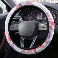 Purple Plumeria Sea Shell Steering Wheel Cover Starfish Polynesian Pattern LT01 - Polynesian Pride