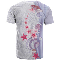 Purple Plumeria Sea Shell T Shirt Starfish Polynesian Pattern LT01 - Polynesian Pride