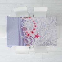 Purple Plumeria Sea Shell Tablecloth Starfish Polynesian Pattern LT01 Purple - Polynesian Pride
