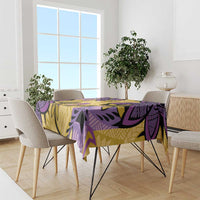 Plumeria Polynesian Pattern Tablecloth Unique Fantasy Yellow Purple LT01 - Polynesian Pride