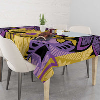 Plumeria Polynesian Pattern Tablecloth Unique Fantasy Yellow Purple LT01 - Polynesian Pride
