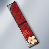 Hawaii King Kamehameha Auto Sun Shade Plumeria Lauhala Pattern LT01 - Polynesian Pride