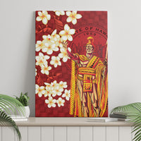 Hawaii King Kamehameha Canvas Wall Art Plumeria Lauhala Pattern LT01 - Polynesian Pride