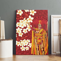 Hawaii King Kamehameha Canvas Wall Art Plumeria Lauhala Pattern LT01 - Polynesian Pride