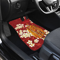 Hawaii King Kamehameha Car Mats Plumeria Lauhala Pattern LT01 - Polynesian Pride