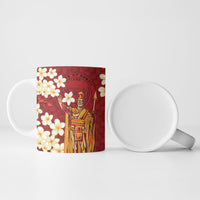 Hawaii King Kamehameha Ceramic Mug Plumeria Lauhala Pattern LT01 - Polynesian Pride