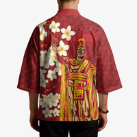 Hawaii King Kamehameha Kimono Plumeria Lauhala Pattern LT01 - Polynesian Pride