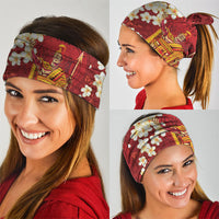 Hawaii King Kamehameha Neck Gaiter Plumeria Lauhala Pattern LT01 - Polynesian Pride