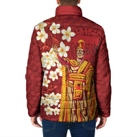 Hawaii King Kamehameha Padded Jacket Plumeria Lauhala Pattern LT01 - Polynesian Pride