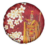 Hawaii King Kamehameha Spare Tire Cover Plumeria Lauhala Pattern LT01 - Polynesian Pride