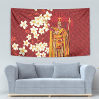 Hawaii King Kamehameha Tapestry Plumeria Lauhala Pattern LT01 - Polynesian Pride