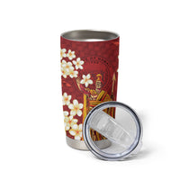 Hawaii King Kamehameha Tumbler Cup Plumeria Lauhala Pattern LT01 - Polynesian Pride