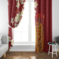 Hawaii King Kamehameha Window Curtain Plumeria Lauhala Pattern LT01 - Polynesian Pride