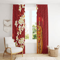 Hawaii King Kamehameha Window Curtain Plumeria Lauhala Pattern LT01 - Polynesian Pride