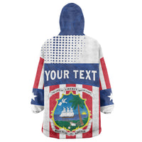 Personalized Liberia 1847 Kid Wearable Blanket Hoodie Happy Independence Day