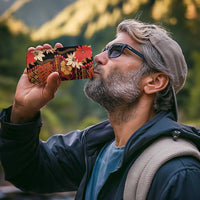 Hawaii Christmas Poinsettia Lei 4 in 1 Can Cooler Tumbler Tapa Pattern - Polynesian Pride