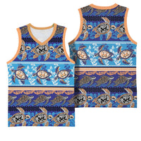 Hawaii Turtles Pattern Special Blue Basketball Jersey LT01 - Polynesian Pride
