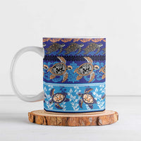 Hawaii Turtles Pattern Special Blue Ceramic Mug - Polynesian Pride