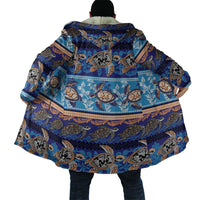 Hawaii Turtles Pattern Special Blue Cloak - Polynesian Pride