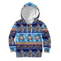 Hawaii Turtles Pattern Special Blue Kid Hoodie LT01 Hoodie Blue - Polynesian Pride