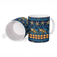 Hawaii Turtles Starfish Unique Pattern Ceramic Mug - Polynesian Pride
