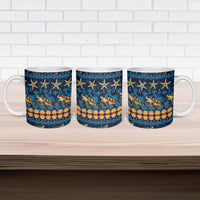 Hawaii Turtles Starfish Unique Pattern Ceramic Mug - Polynesian Pride