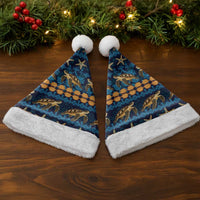 Hawaii Turtles Starfish Unique Pattern Christmas Santa Hat LT01 - Polynesian Pride