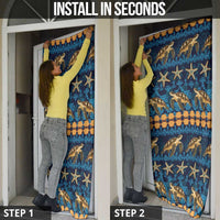 Hawaii Turtles Starfish Unique Pattern Door Cover LT01 - Polynesian Pride