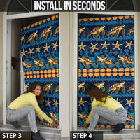 Hawaii Turtles Starfish Unique Pattern Door Cover LT01 - Polynesian Pride