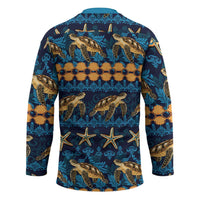Hawaii Turtles Starfish Unique Pattern Hockey Jersey LT01 - Polynesian Pride