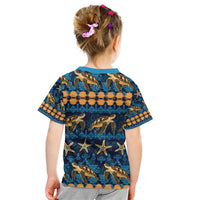 Hawaii Turtles Starfish Unique Pattern Kid T Shirt LT01 - Polynesian Pride
