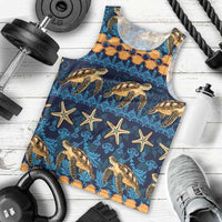Hawaii Turtles Starfish Unique Pattern Men Tank Top LT01 - Polynesian Pride