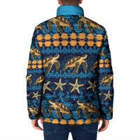 Hawaii Turtles Starfish Unique Pattern Padded Jacket LT01 - Polynesian Pride