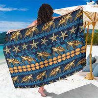 Hawaii Turtles Starfish Unique Pattern Sarong - Polynesian Pride