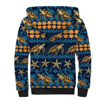 Hawaii Turtles Starfish Unique Pattern Sherpa Hoodie LT01 - Polynesian Pride
