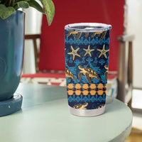Hawaii Turtles Starfish Unique Pattern Tumbler Cup - Polynesian Pride